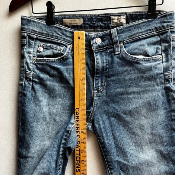 AG Adriano Goldschmied Beau Slouchy Skinny Blue Denim Jeans Sz 26R - Picture 11 of 12